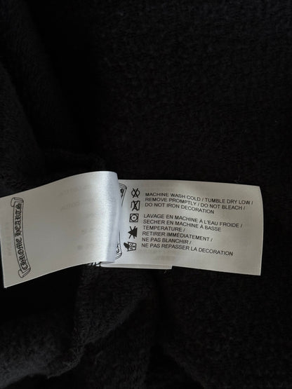 Chrome Hearts Black & White Script Logo Hoodie
