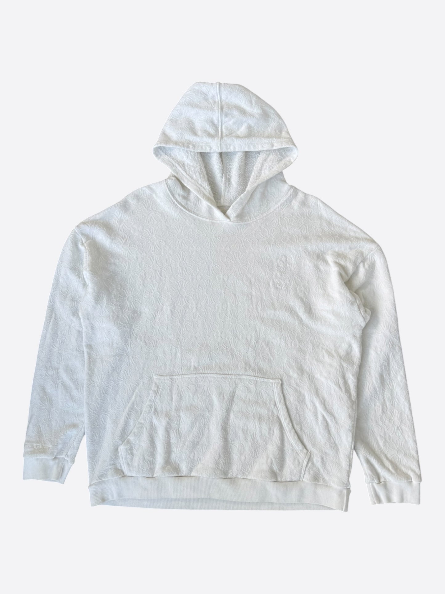 Chrome Hearts White Cross Jacquard Embroidered Hoodie