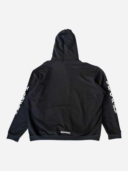 Chrome Hearts Black & White Script Logo Hoodie