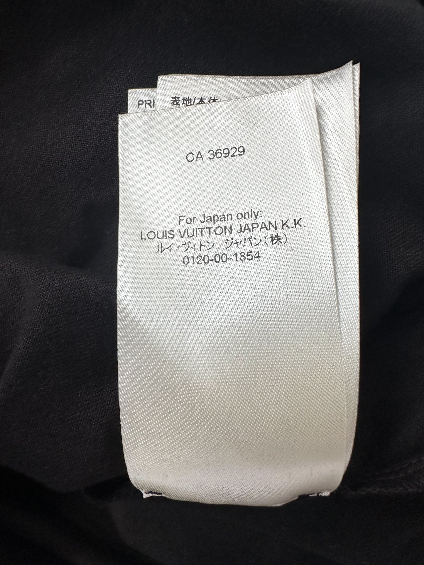 Louis Vuitton Black & White Vuittons Graphic T-Shirt