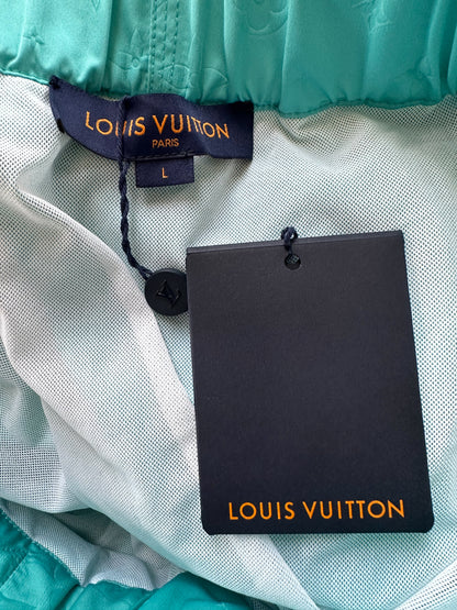 Louis Vuitton Turquoise Monogram Swim Shorts