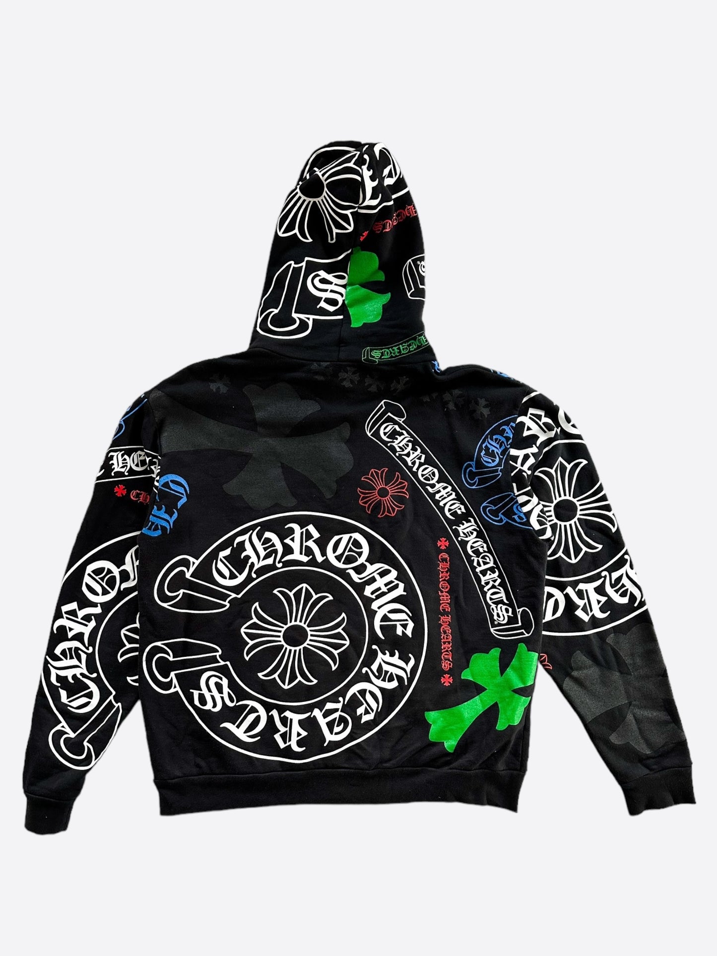 Chrome Hearts Black Multicolor Stencil Hoodie