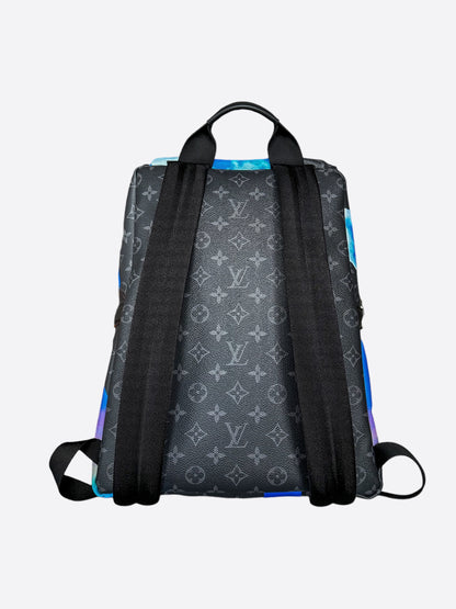 Louis Vuitton Blue Monogram Eclipse Online Exclusive Discovery Backpack