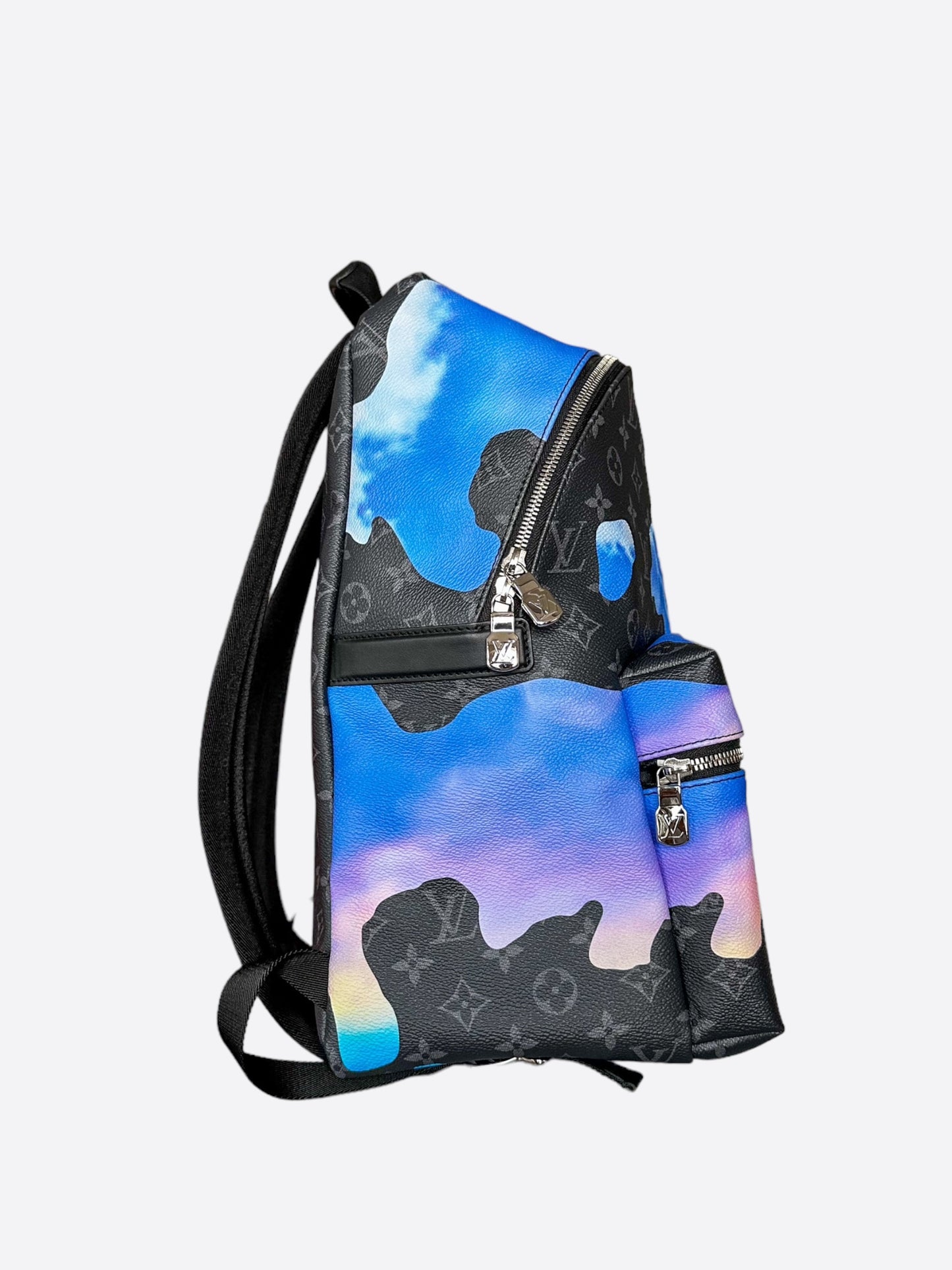 Louis Vuitton Blue Monogram Eclipse Online Exclusive Discovery Backpack