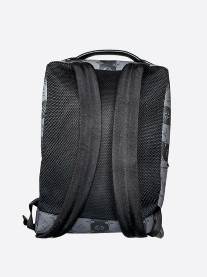 Louis Vuitton Nigo Grey Striped Monogram Utilitary Backpack