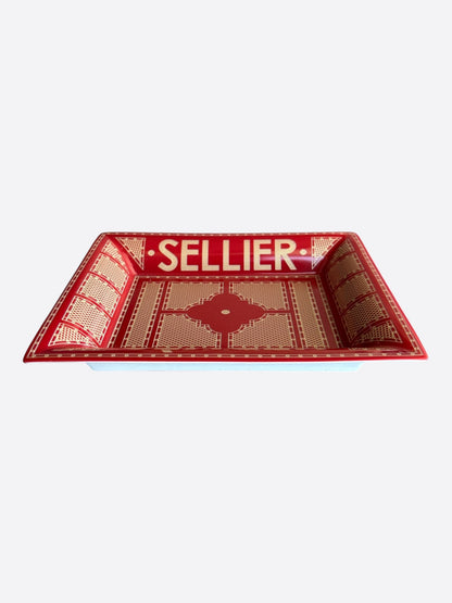Hermes Red Sellier Change Tray