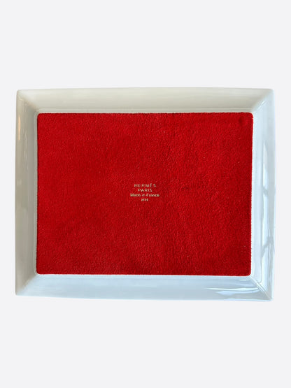 Hermes Red Sellier Change Tray