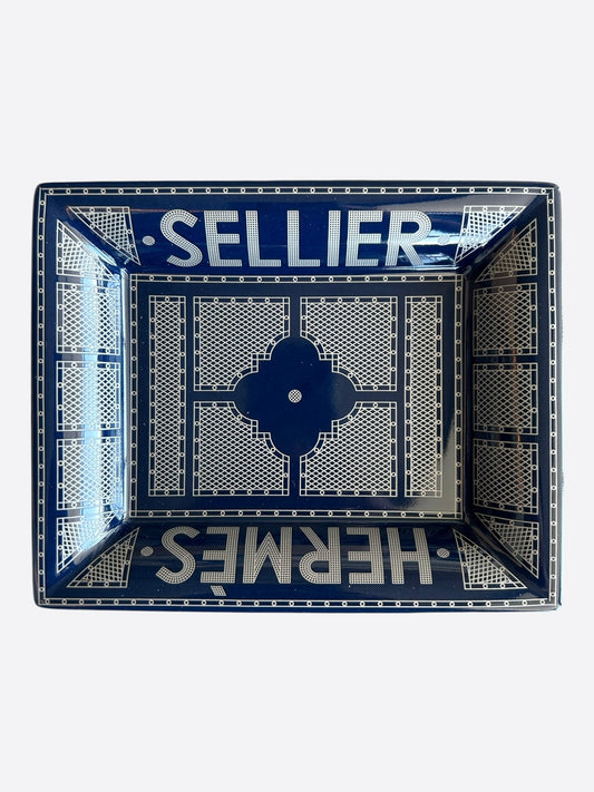 Hermes Blue Sellier Change Tray