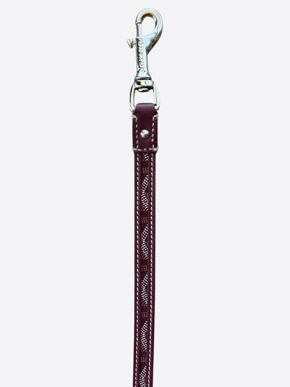 Goyard Burgundy Edmond Dog Leash