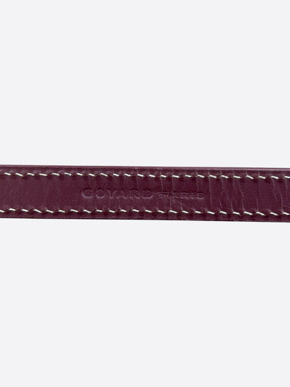 Goyard Burgundy Edmond Dog Leash