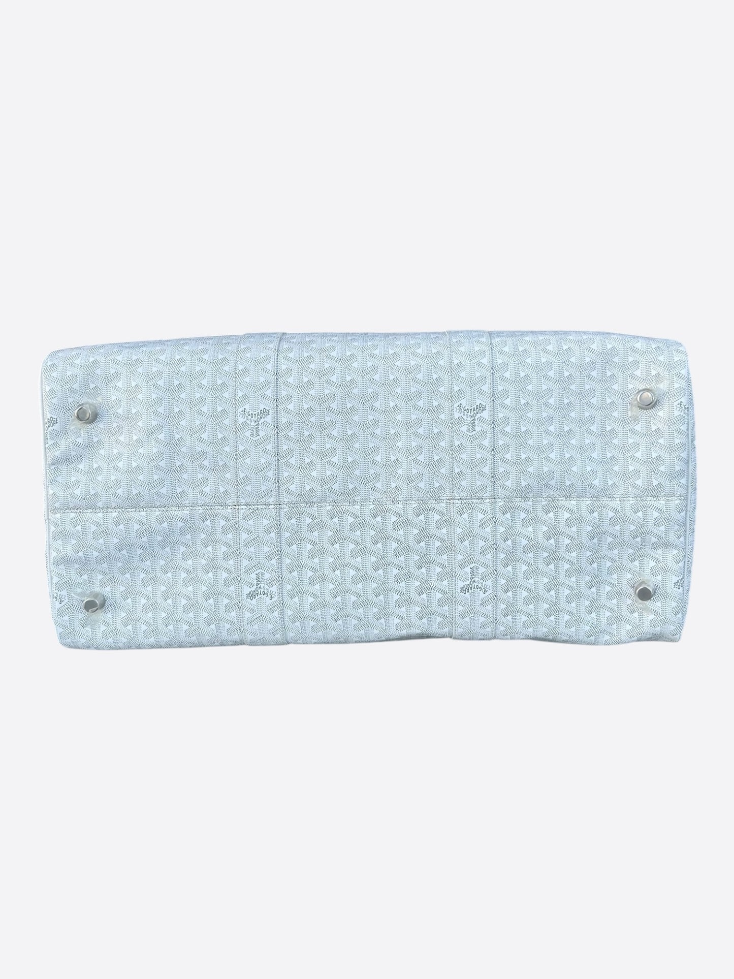 Goyard White Boston 50 Duffel Bag