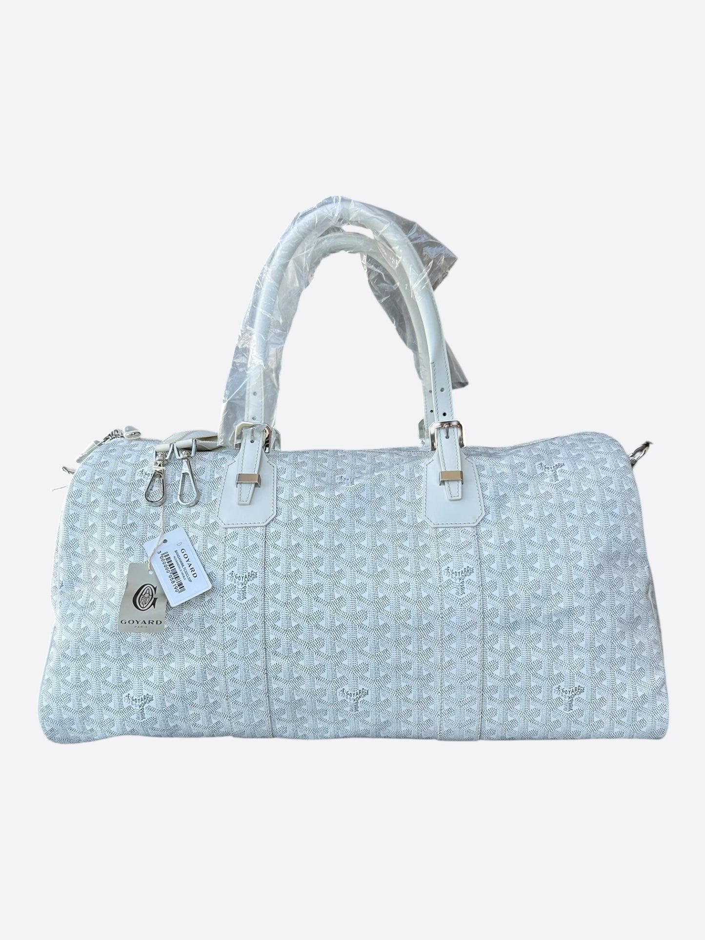 Goyard White Boston 50 Duffel Bag