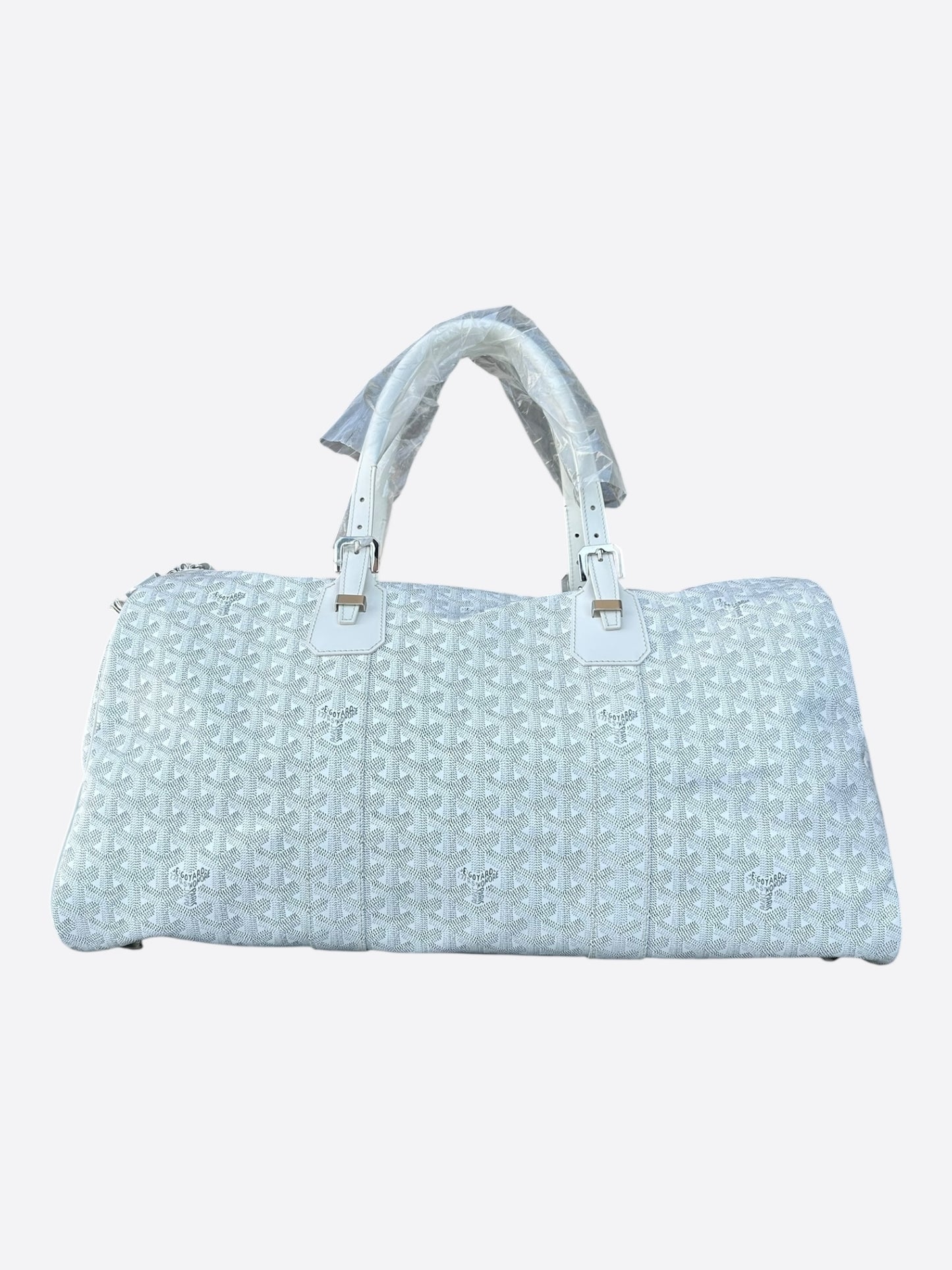 Goyard White Boston 50 Duffel Bag