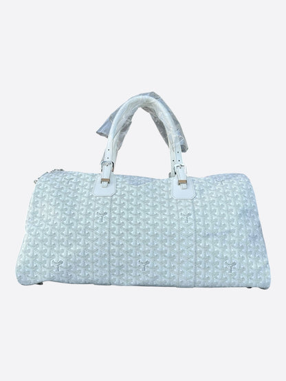 Goyard White Boston 50 Duffel Bag