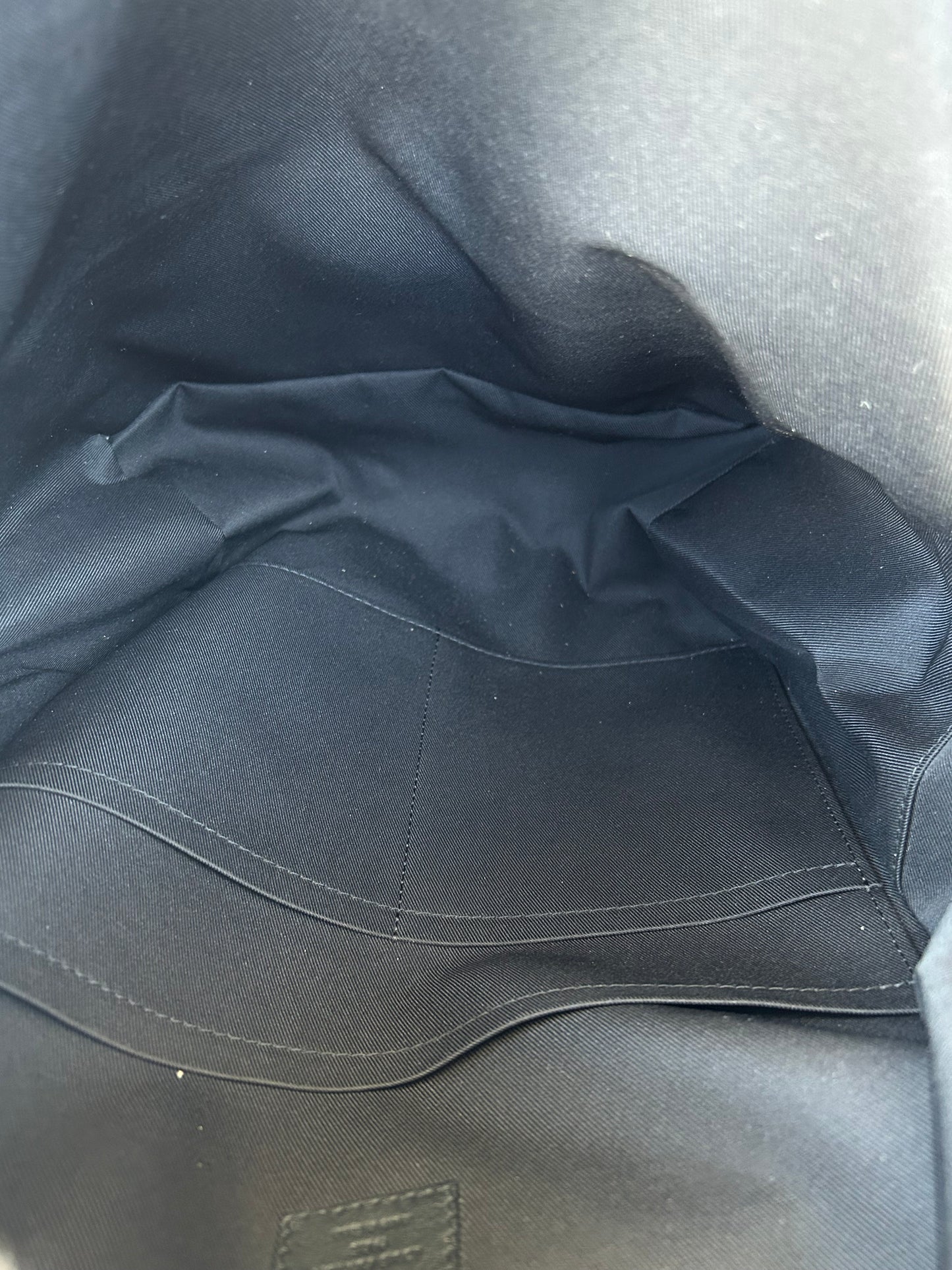 Louis Vuitton Black Shadow Monogram Discovery Backpack