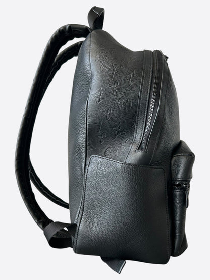 Louis Vuitton Black Shadow Monogram Discovery Backpack