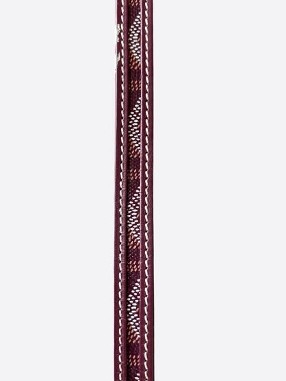 Goyard Burgundy Edmond Dog Leash