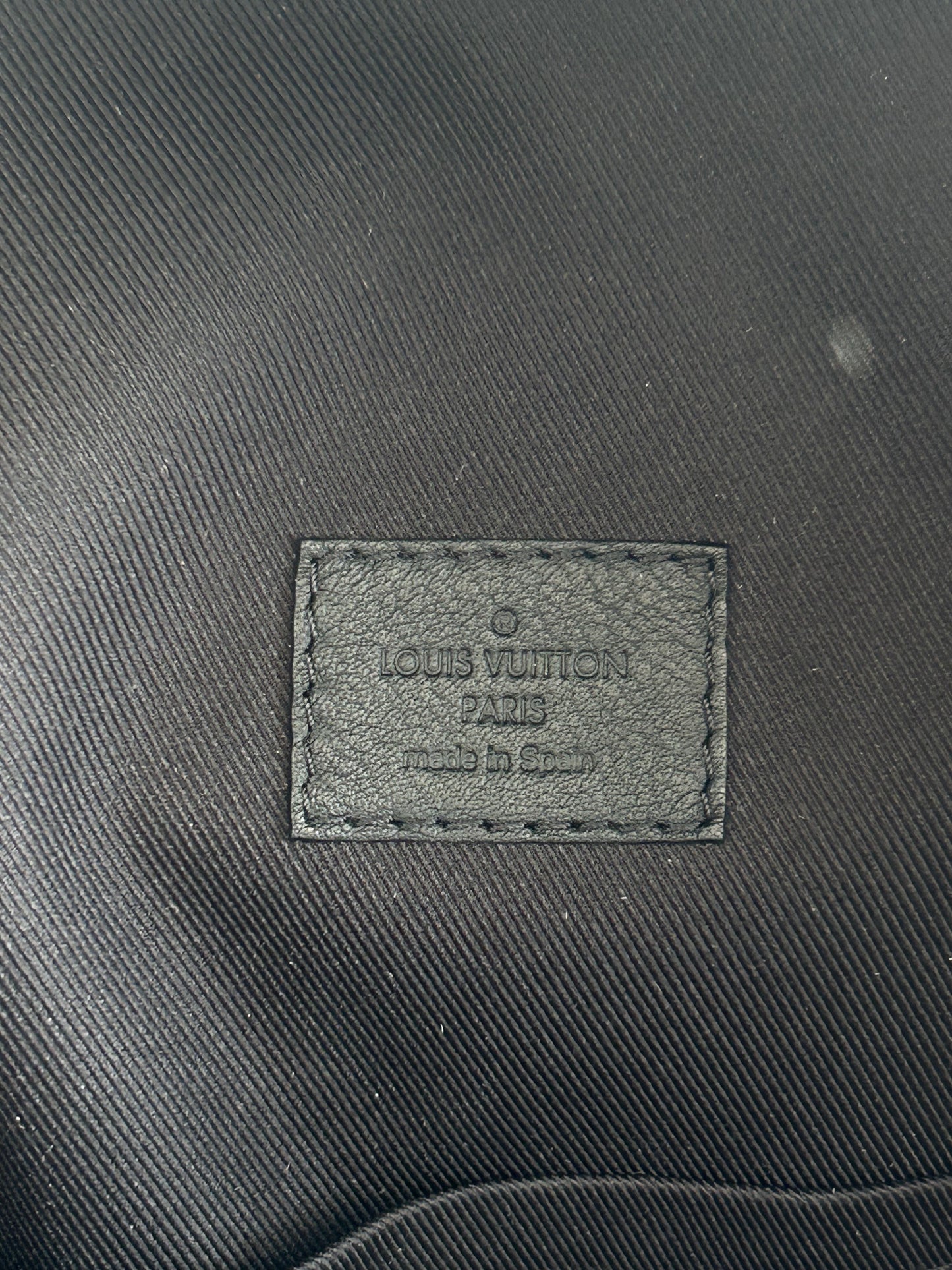 Louis Vuitton Black Shadow Monogram Discovery Backpack