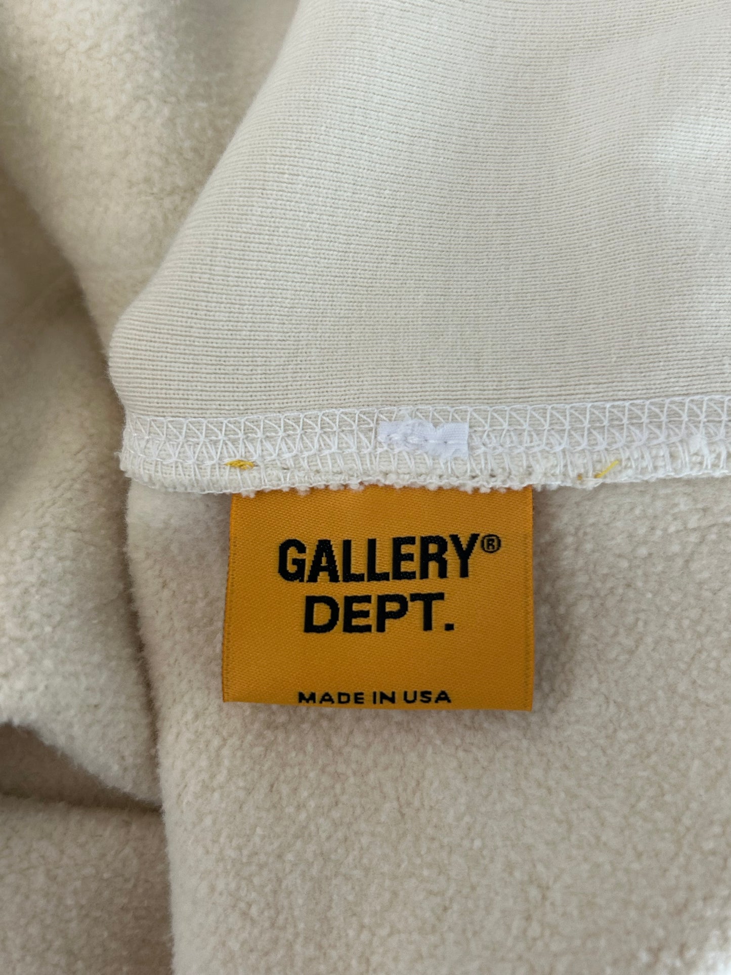 Gallery Dept Cream Boxing Gloves Logo Hoodie