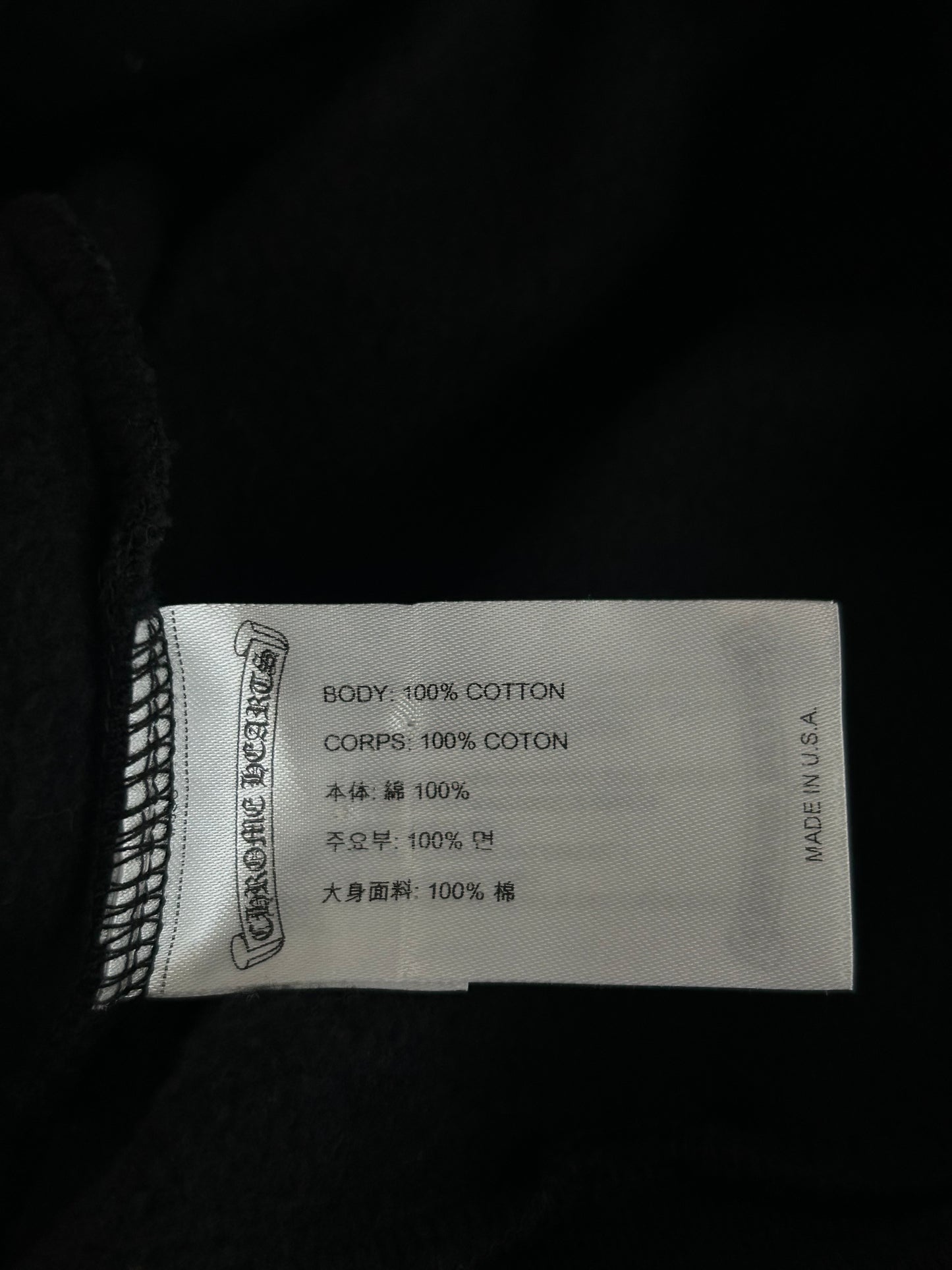 Chrome Hearts Deadly Doll Black & White Logo Hoodie
