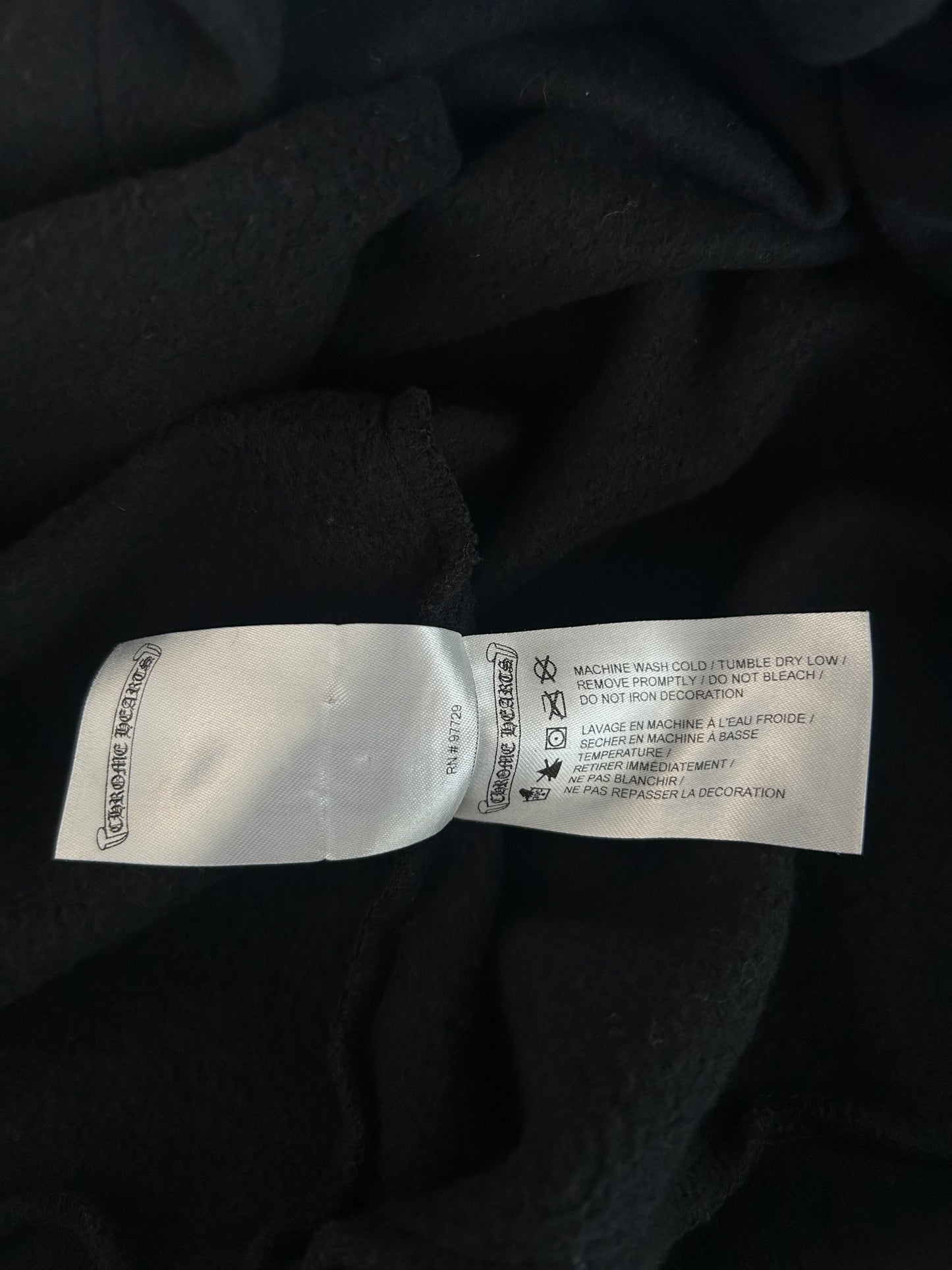 Chrome Hearts Deadly Doll Black & White Logo Hoodie