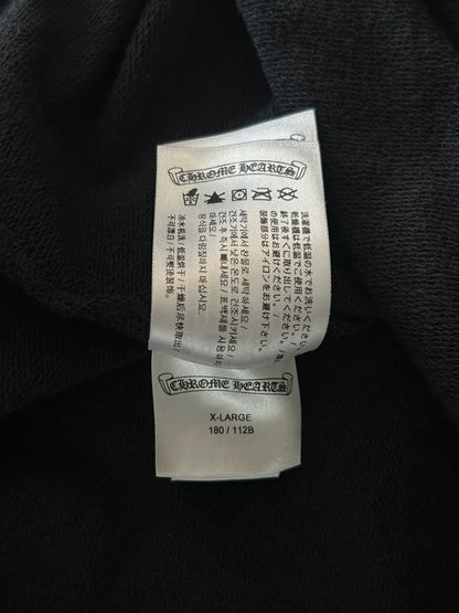 Chrome Hearts Black & White Cross Jacquard Horseshoe Logo Hoodie