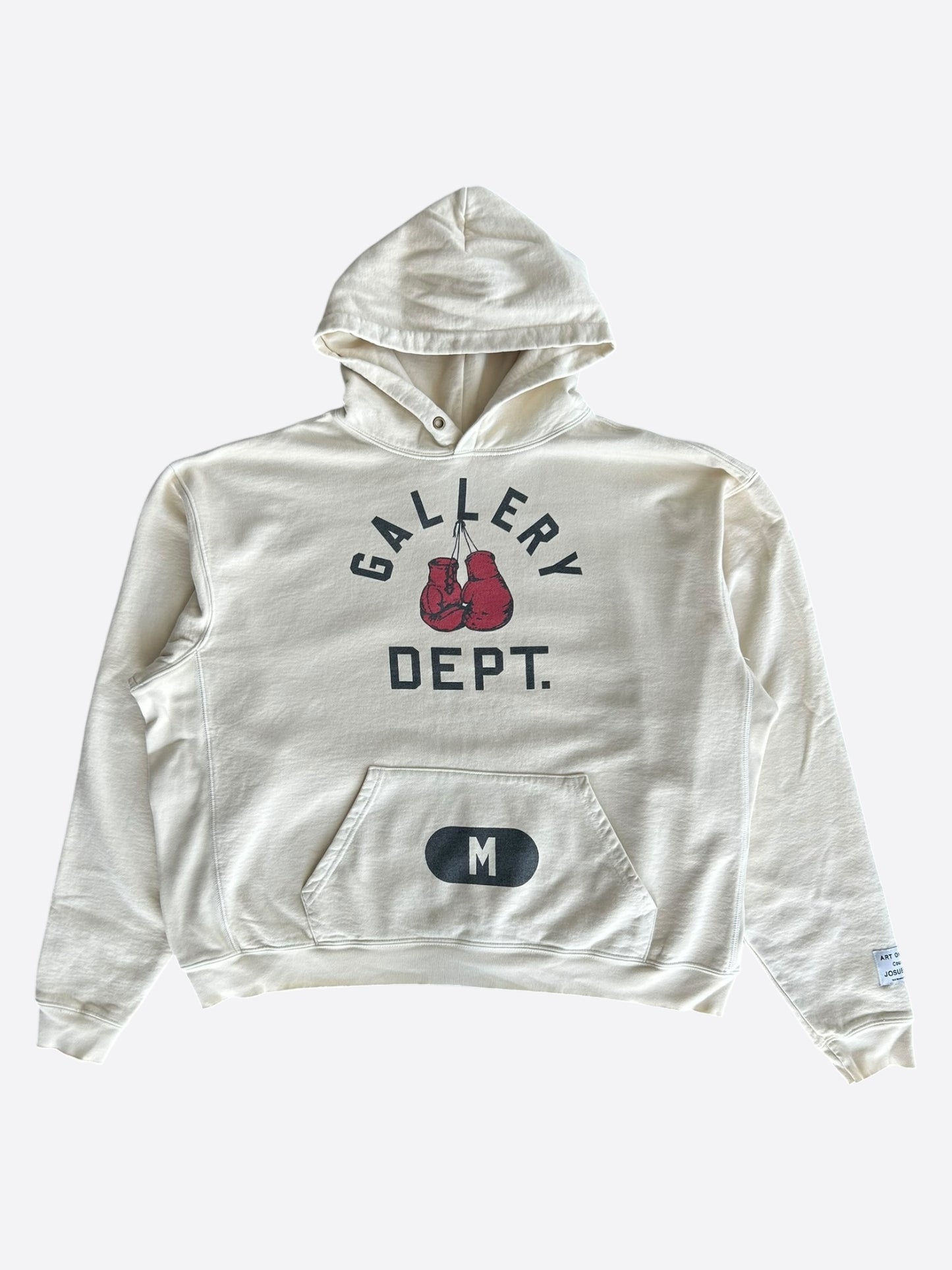 Gallery Dept Cream Boxing Gloves Logo Hoodie
