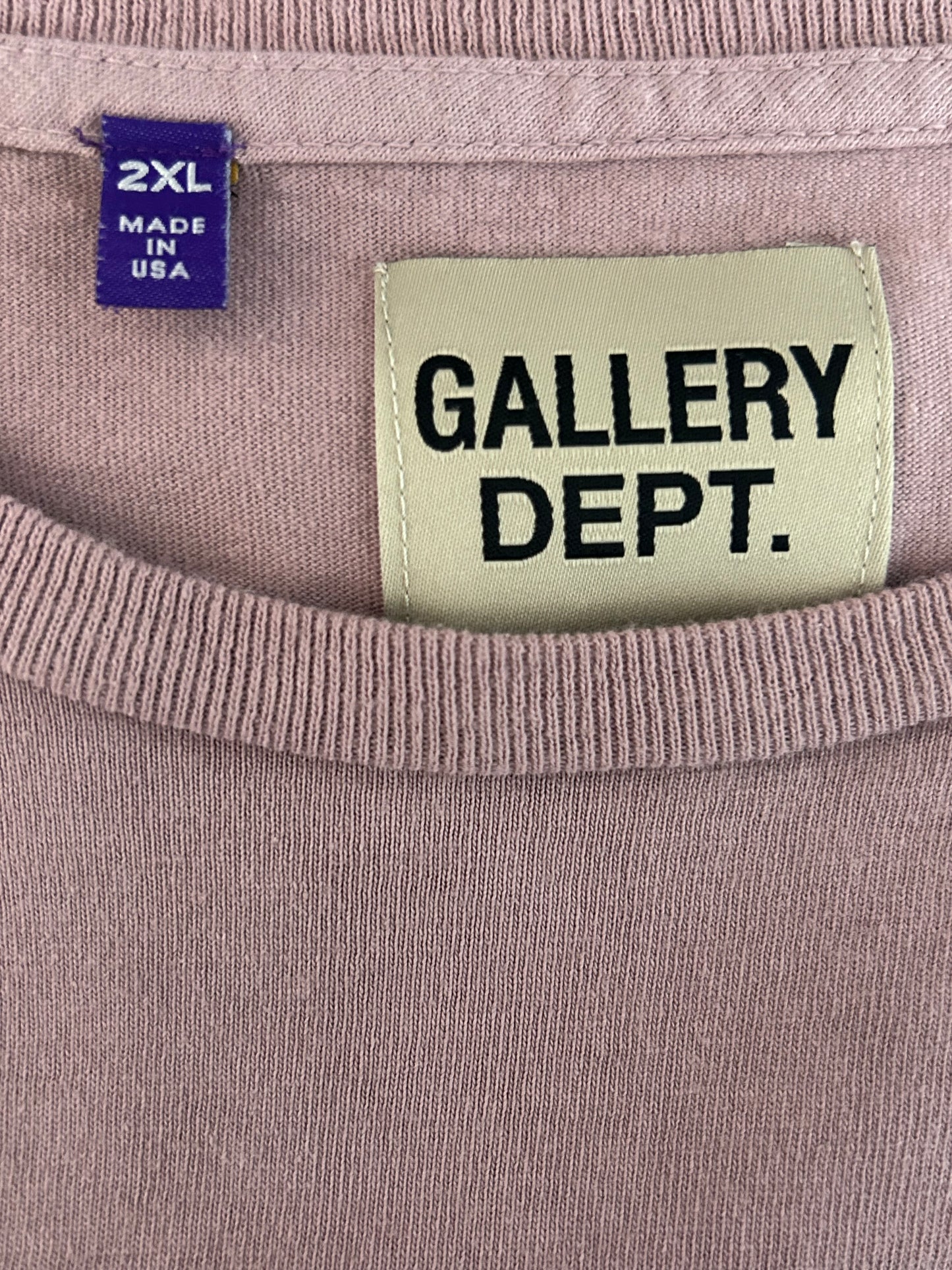 Gallery Dept Dusty Pink Psychology Ed Paint Splatter T-Shirt