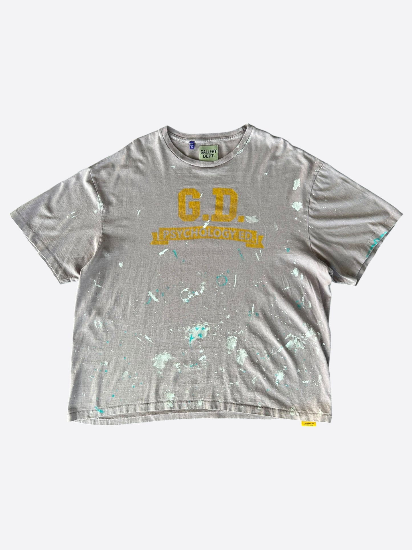 Gallery Dept Dusty Pink Psychology Ed Paint Splatter T-Shirt