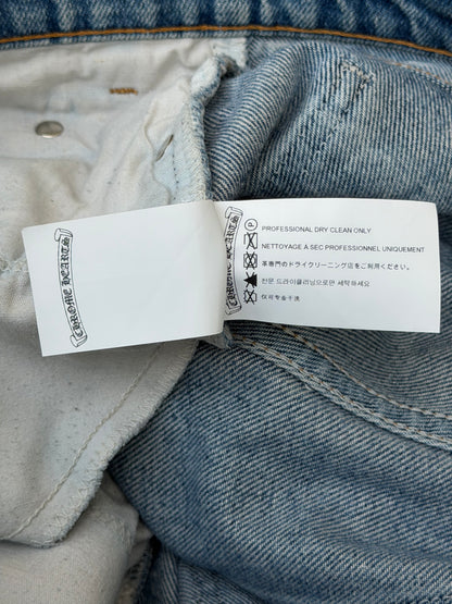 Chrome Hearts Levis Blue & Black Cross Patch Jeans