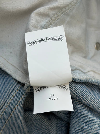 Chrome Hearts Levis Blue & Black Cross Patch Jeans