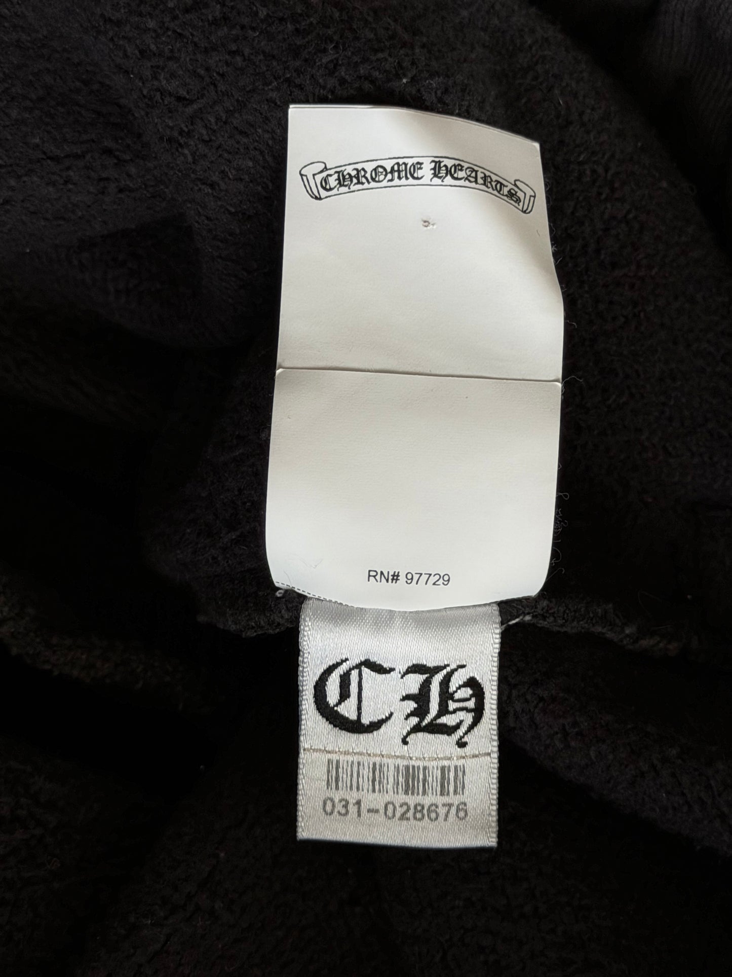 Chrome Hearts Black Triple Cross Patch Paper Jam Sweatpants