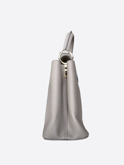 Louis Vuitton Grey Taurillon Capucines MM