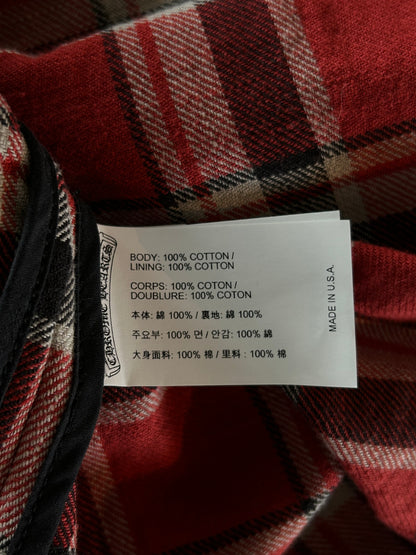 Chrome Hearts Red & White Padded Flannel Women's Jacket