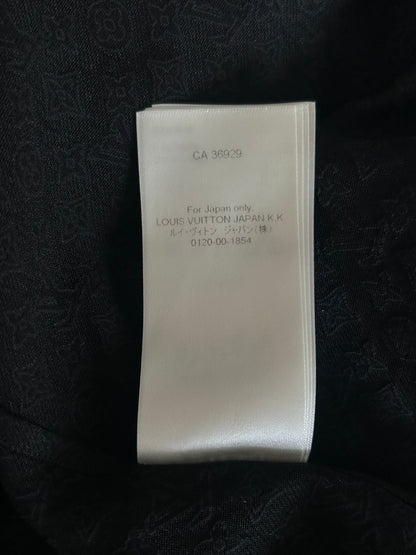 Louis Vuitton Black Mini Monogram Silk Button Up Shirt