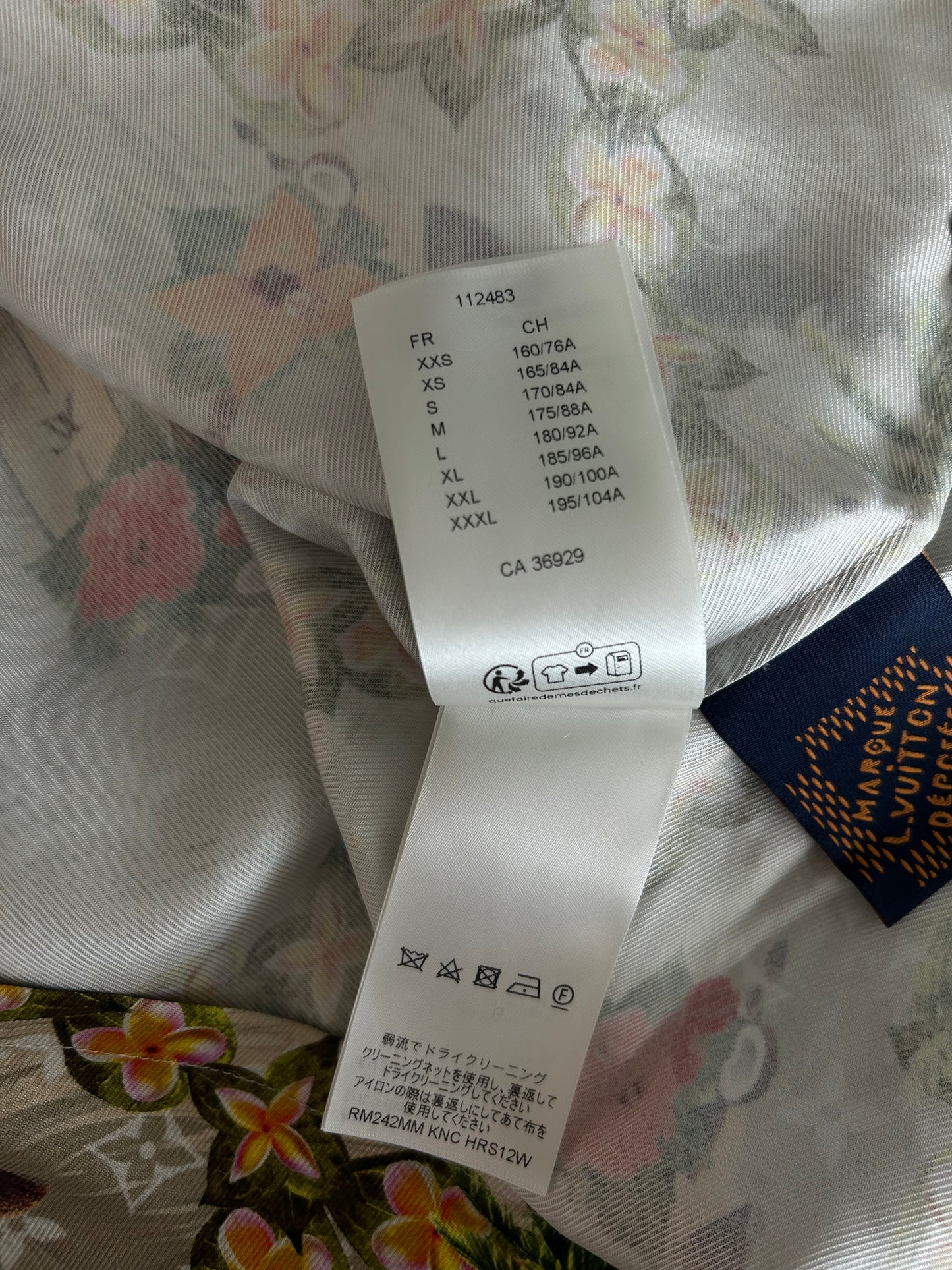 Louis Vuitton Beige Beach Monogram Silk Button Up Shirt