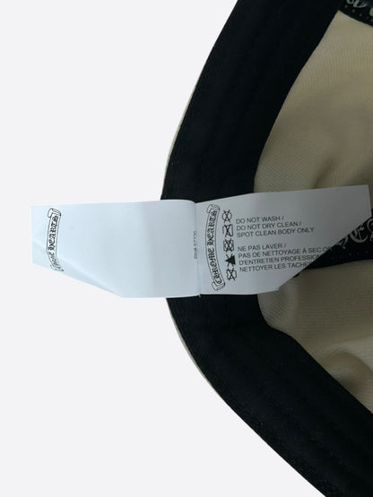 Chrome Hearts White & Red Heart Logo Fitted Hat