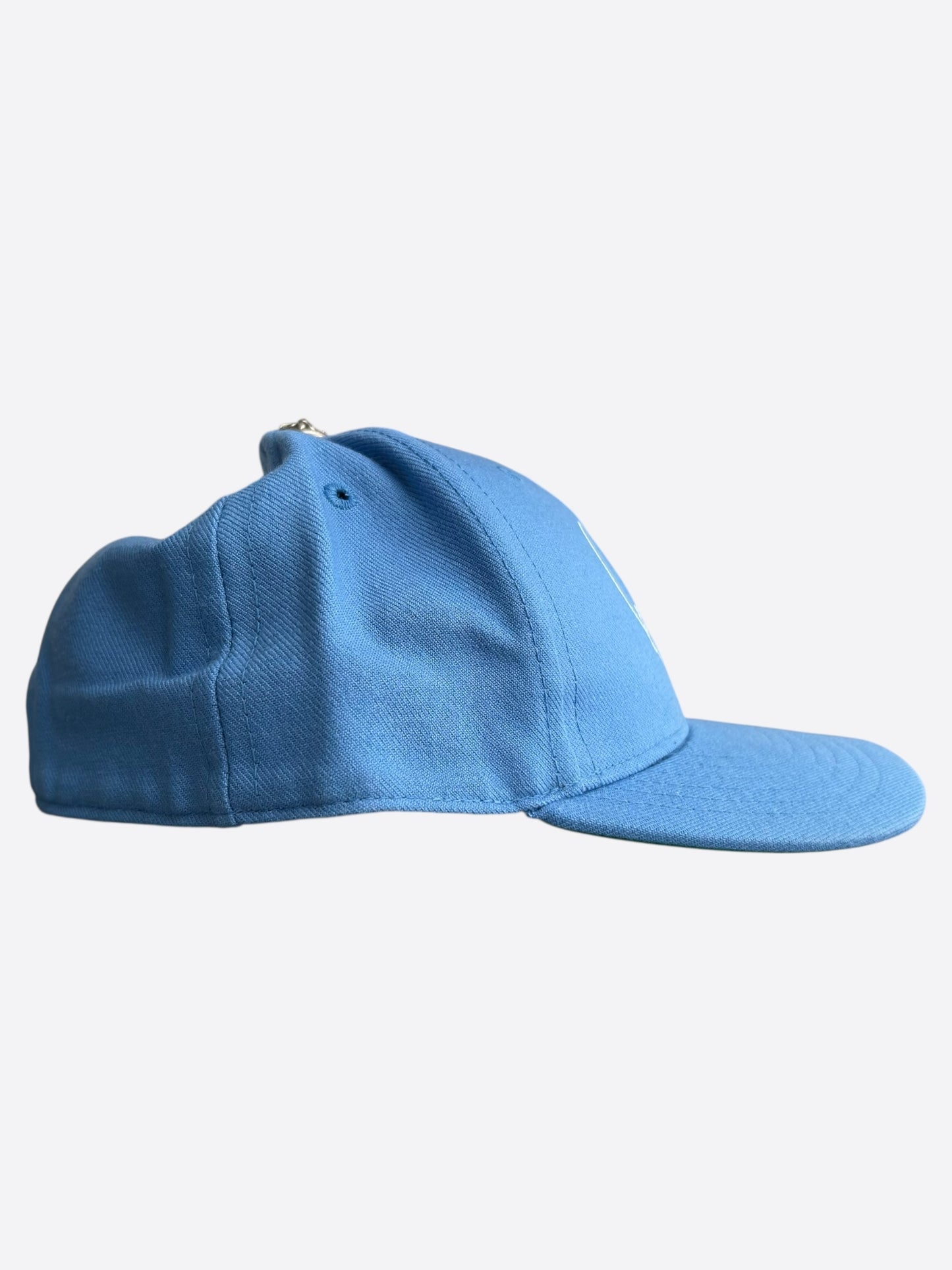 Chrome Hearts Blue & White Heart Logo Fitted Hat