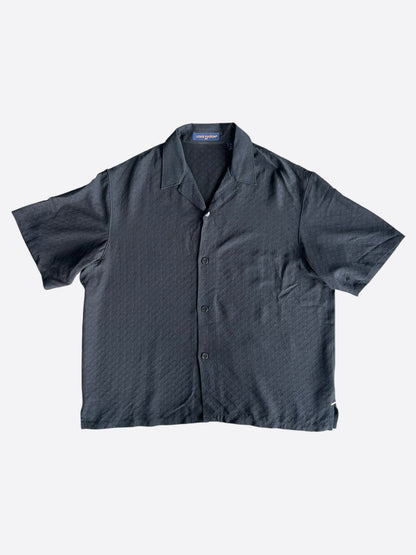 Louis Vuitton Black Mini Monogram Silk Button Up Shirt