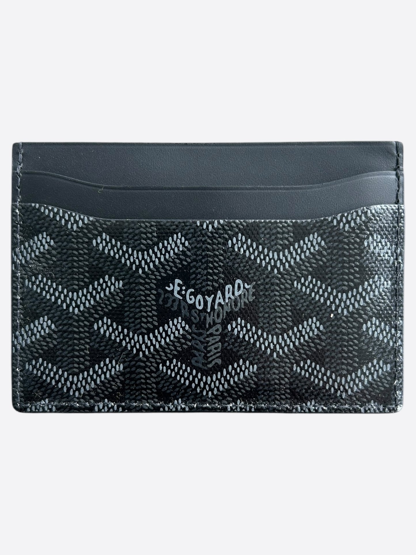 Goyard Jet Black Saint Sulpice Card Holder