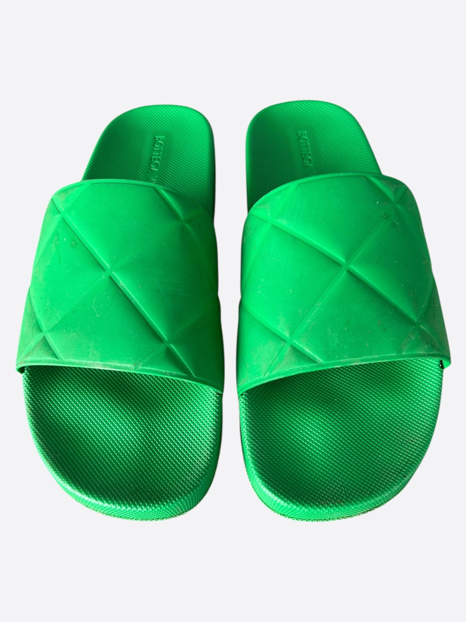 Bottega Veneta Green Rubber Sandals – Savonches