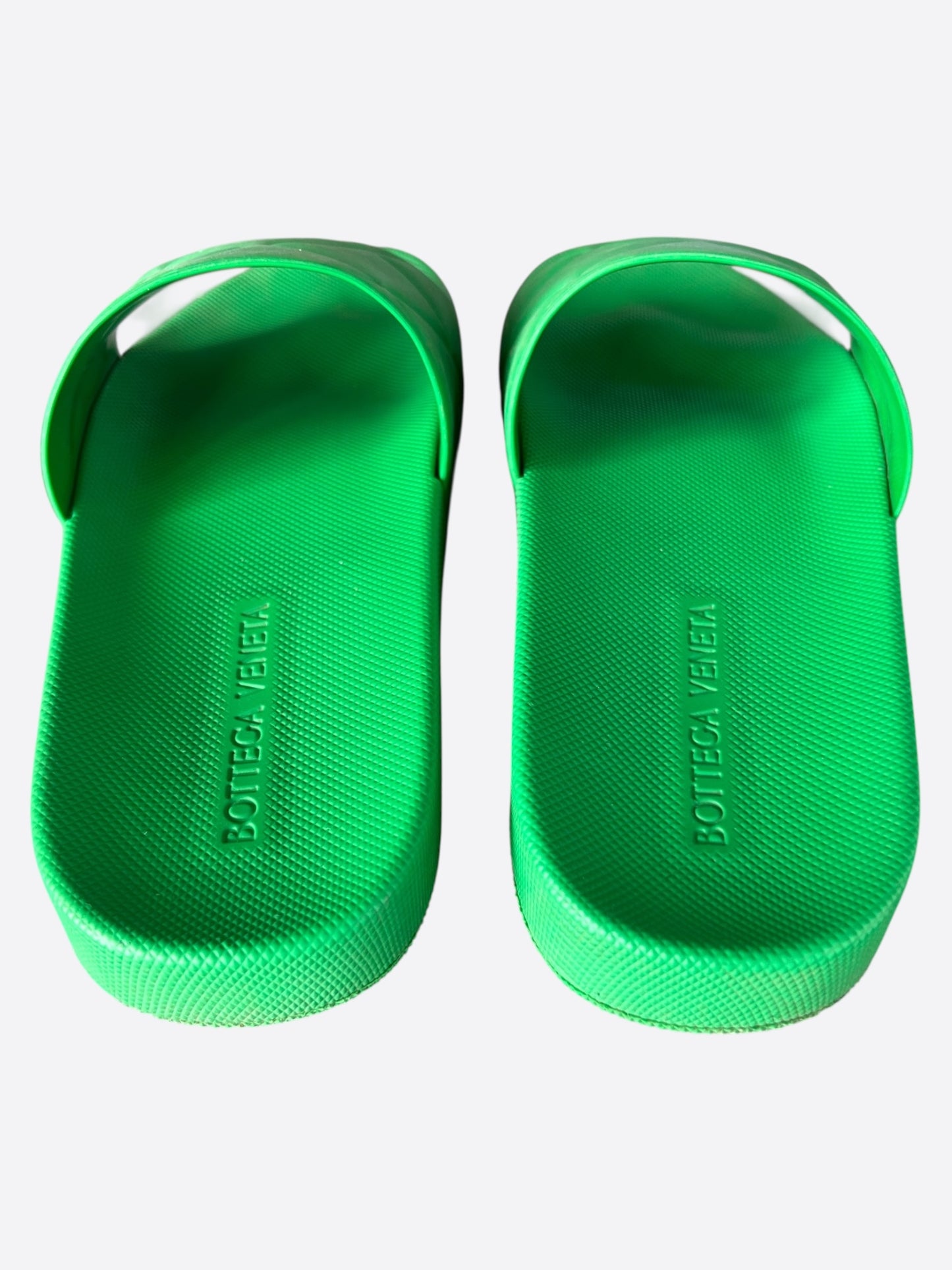 Bottega Veneta Green Rubber Sandals