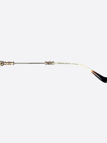 Chrome Hearts Gold Pills III Tinted Glasses
