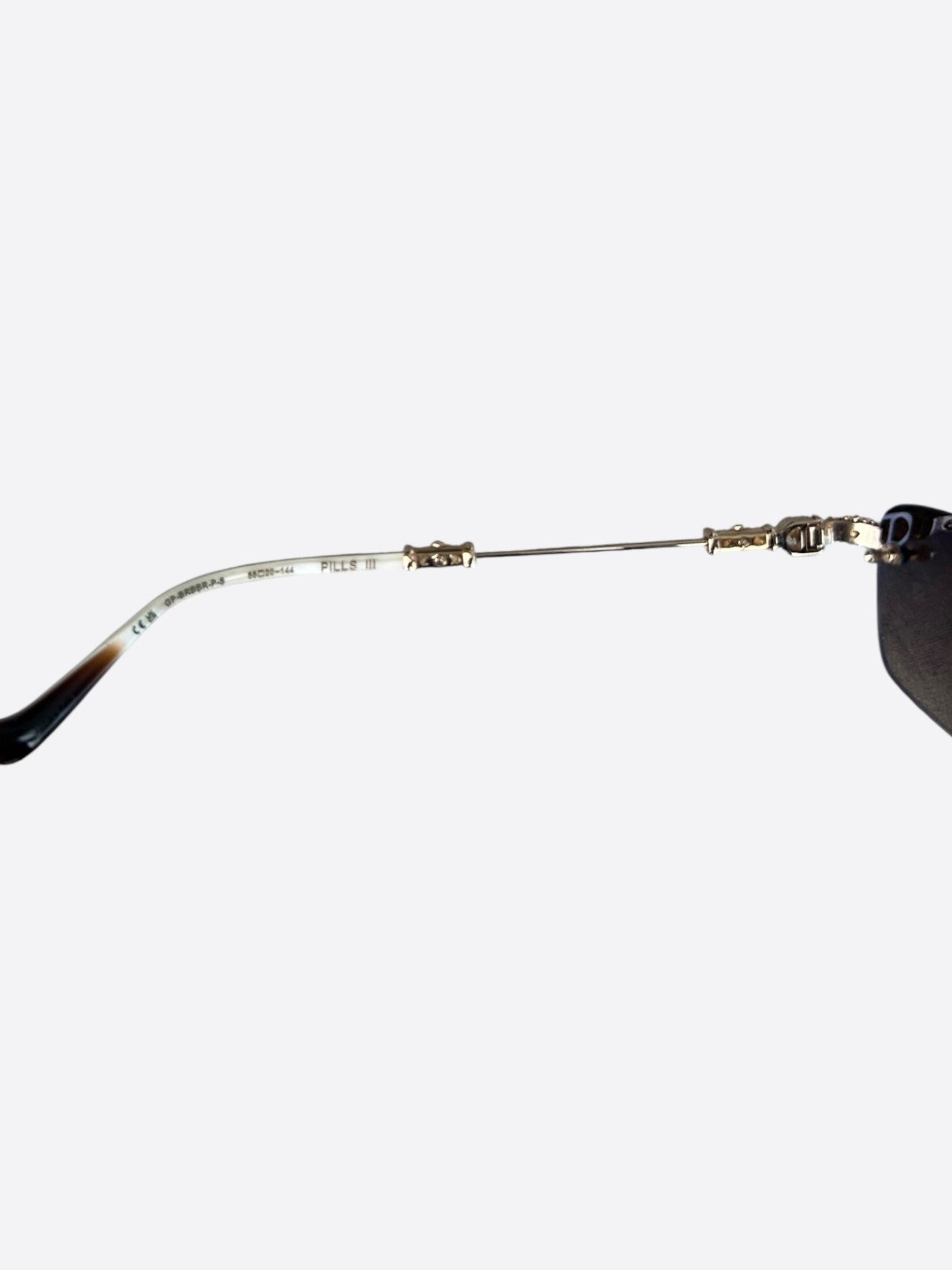 Chrome Hearts Gold Pills III Tinted Glasses