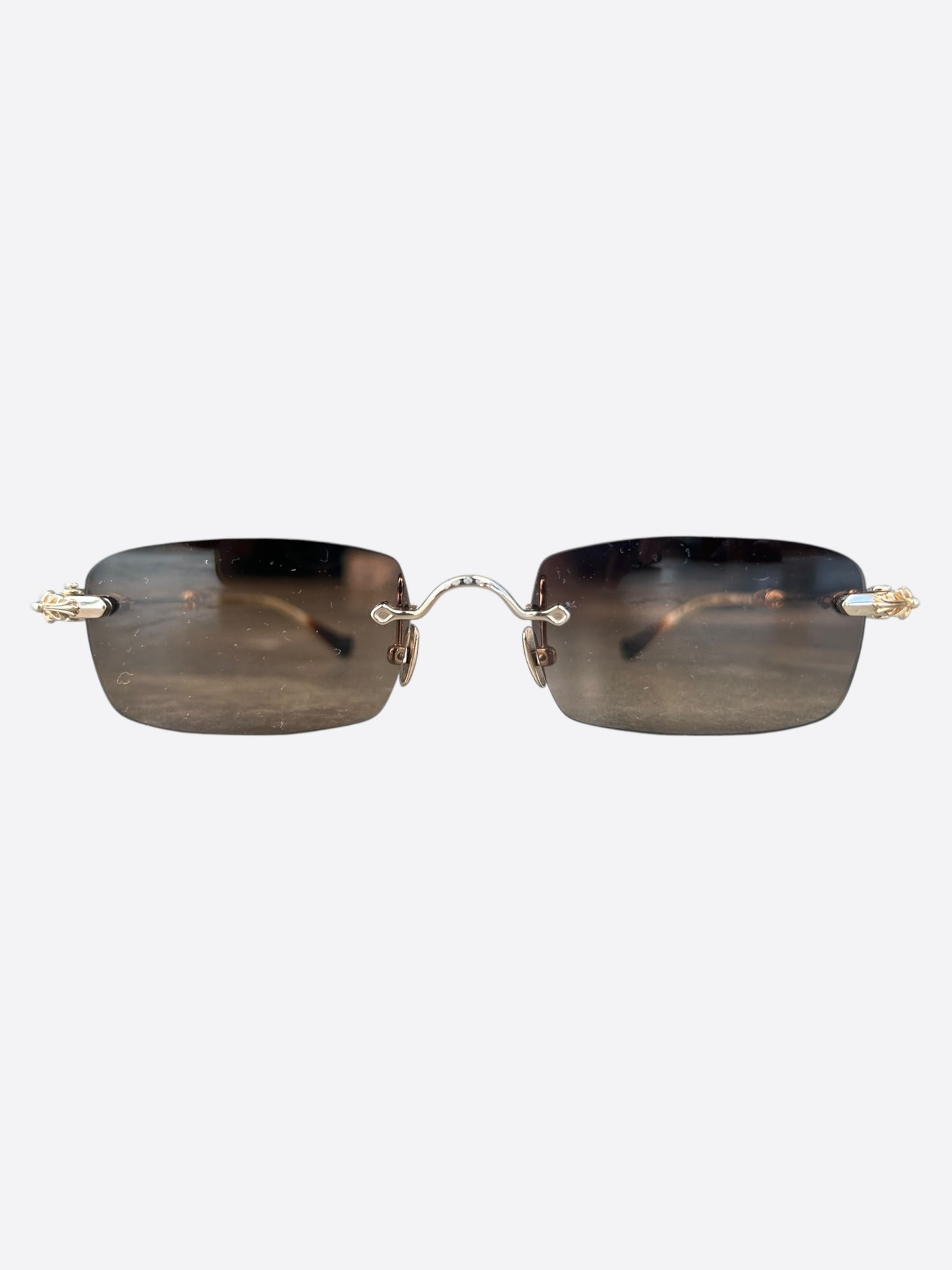 Chrome Hearts Gold Pills III Tinted Glasses