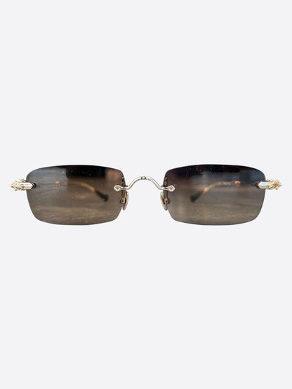 Chrome Hearts Gold Pills III Tinted Glasses