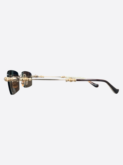 Chrome Hearts Gold Pills III Tinted Glasses