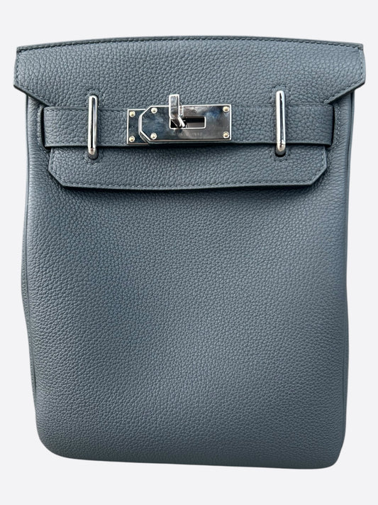 Hermes Navy HAC A Dos Crossbody Backpack
