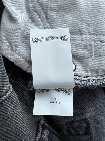Chrome Hearts Levis Grey, Green & Orange Miami Patch Jeans