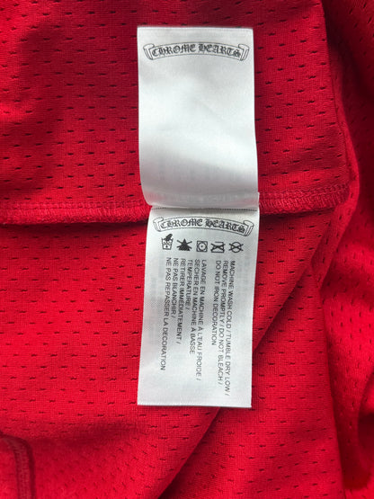 Chrome Hearts Matty Boy Red Form Mesh Jersey Longsleeve T-Shirt